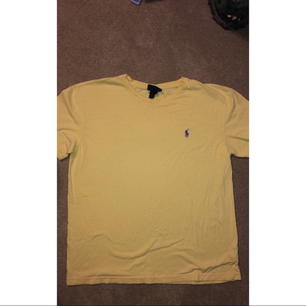 Yellow polo shirt